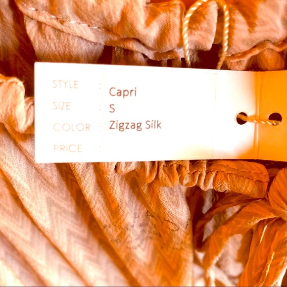 Acacia Silk Babydoll Mini Dress in Original Pink and Gray Zig Zag Print - Picture 16 of 16